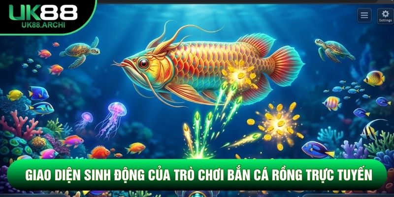 Giao diện sinh động của trò chơi bắn cá rồng trực tuyến Giao diện sinh động của trò chơi bắn cá rồng trực tuyến