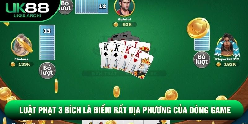 Luật phạt 3 bích là điểm rất địa phương của dòng game Luật phạt 3 bích là điểm rất địa phương của dòng game
