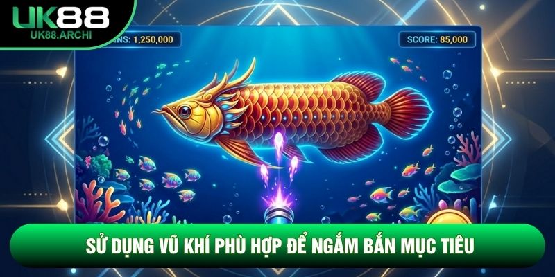 Sử dụng vũ khí phù hợp để ngắm bắn mục tiêu Sử dụng vũ khí phù hợp để ngắm bắn mục tiêu